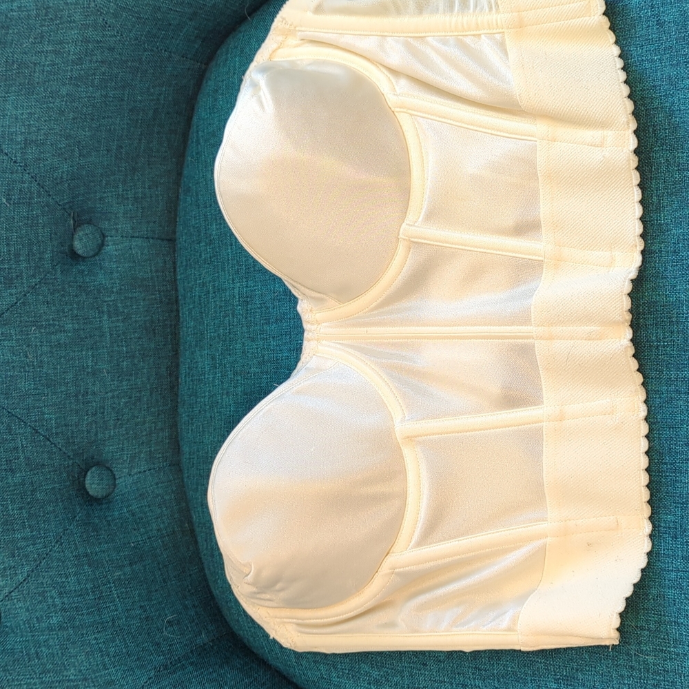 Dominique strapless ivory bustier